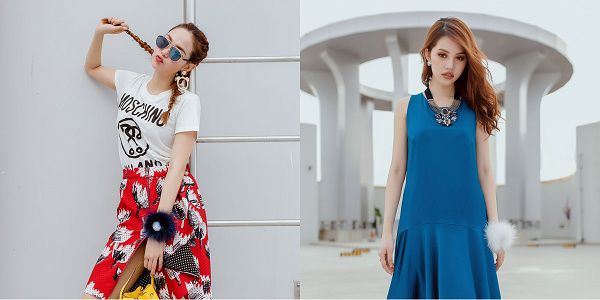 Minh Hằng tinh nghịch với bộ đồ trẻ trung cùng với chiếc đồng hồ nữ Fendi My Way, còn Hoa hậu thế giới người Việt tại Australia Jolie Nguyễn lại thanh lịch và đầy quyến rũ với My Way đính lông cáo màu trắng.