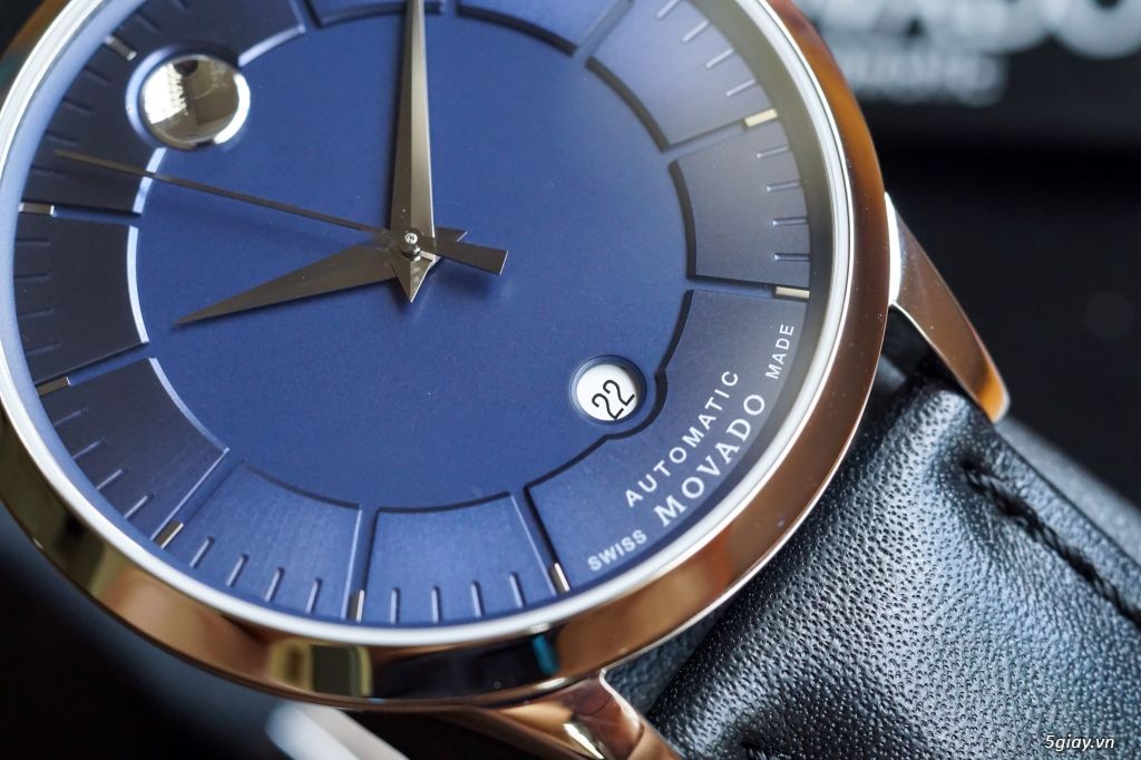 đồng hồ Movado 1881 mặt xanh