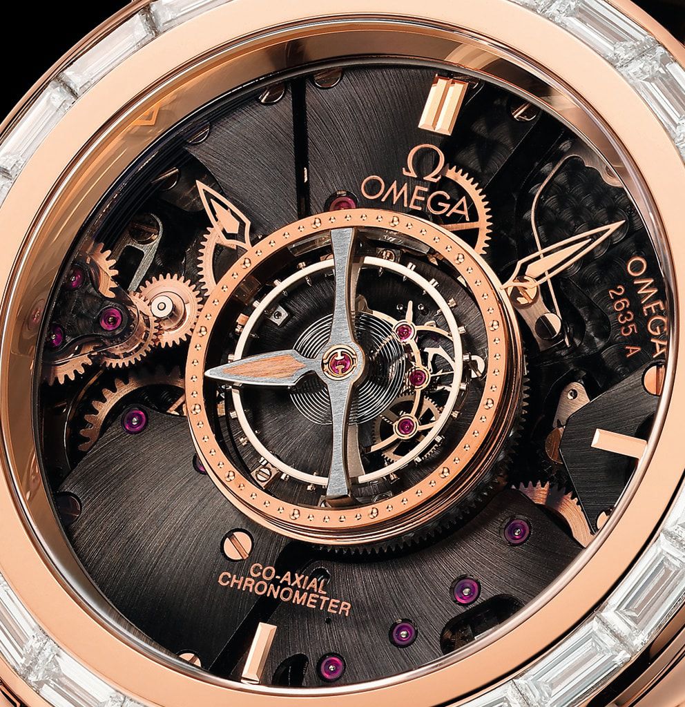 De Ville là sản phẩm đầu tiên của Omega sử dụng bộ máy Co Axial 