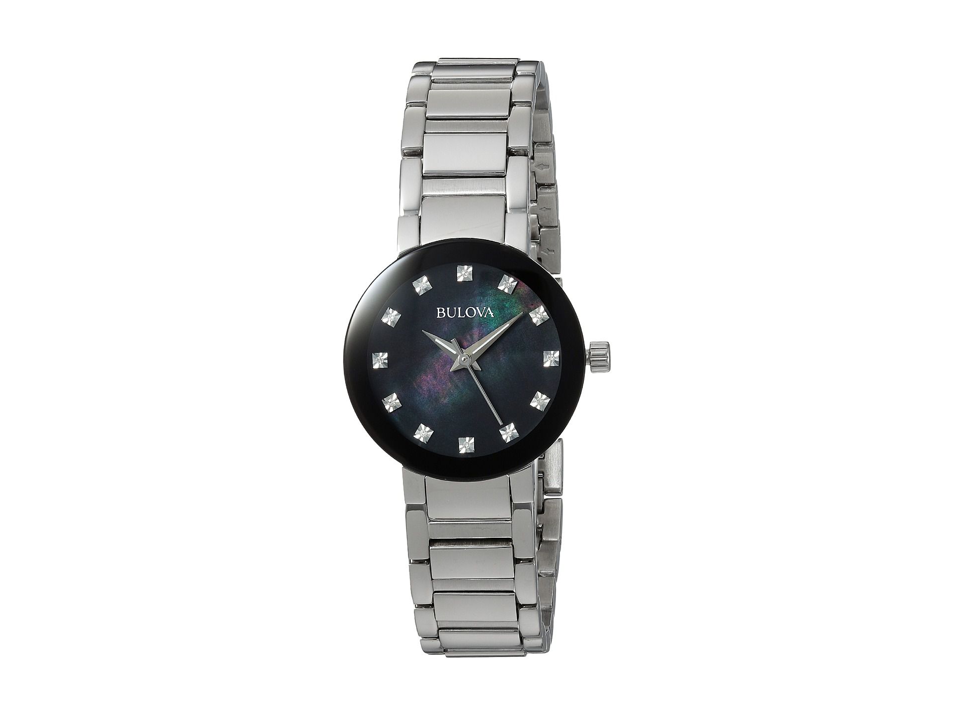 Thiết kế mê hoặc ở mặt số đồng hồ Bulova đính kim cương