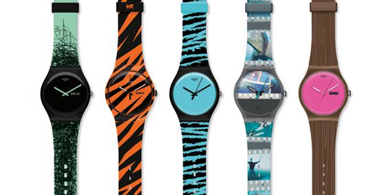 cac mau dong ho swatch nu