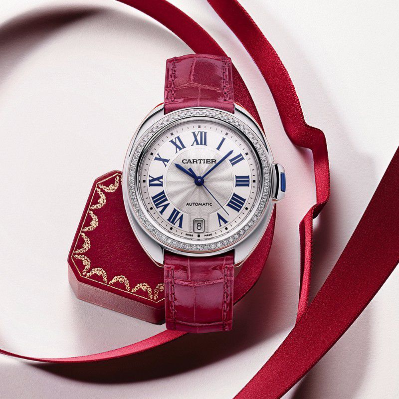 đồng hồ nữ dây da cartier