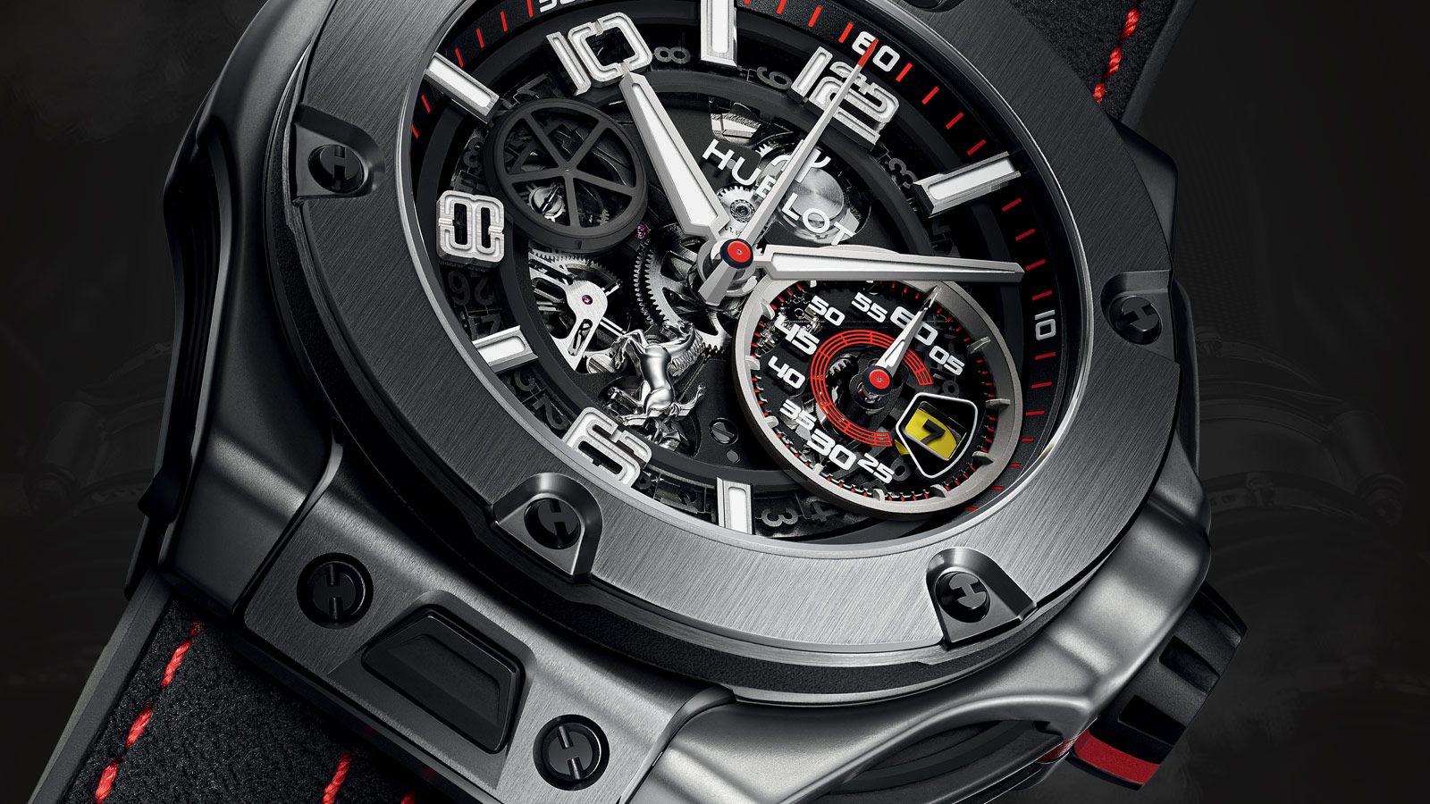 Vỏ và vòng bezel đồng hồ Hublot Ferrari Unico Titanium