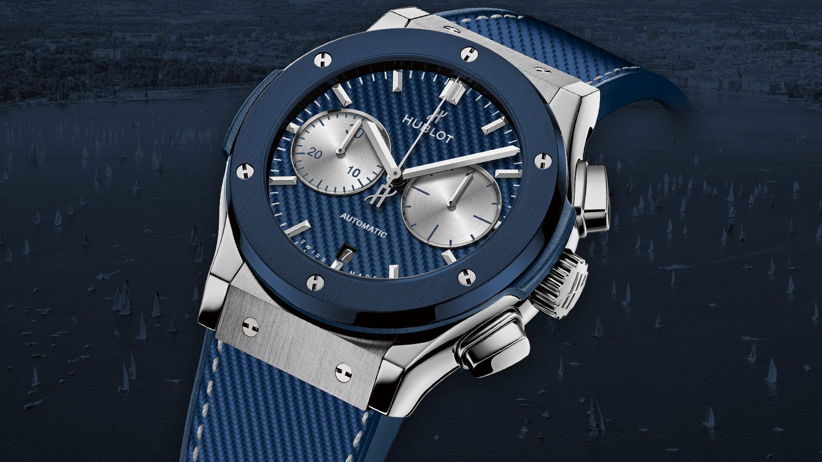 Dây đeo chiếc đồng hồ Hublot Authenic