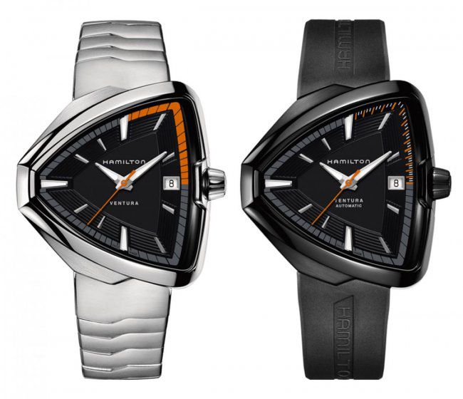 Mẫu đồng hồ Hamilton Ventura 80 với hai phiên bản máy quartz và automatic