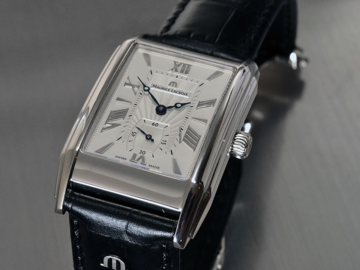 Thiết kế mặt vuông đầy tinh tế của chiếc đồng hồ Maurice Lacroix Masterpiece Pontos Rectangle