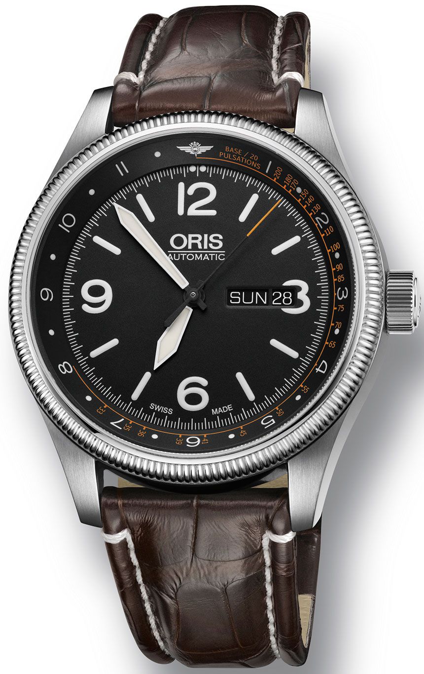 Đồng hồ Oris Royal Flying Doctor Service có núm vặn Big Pilot cạnh số 3