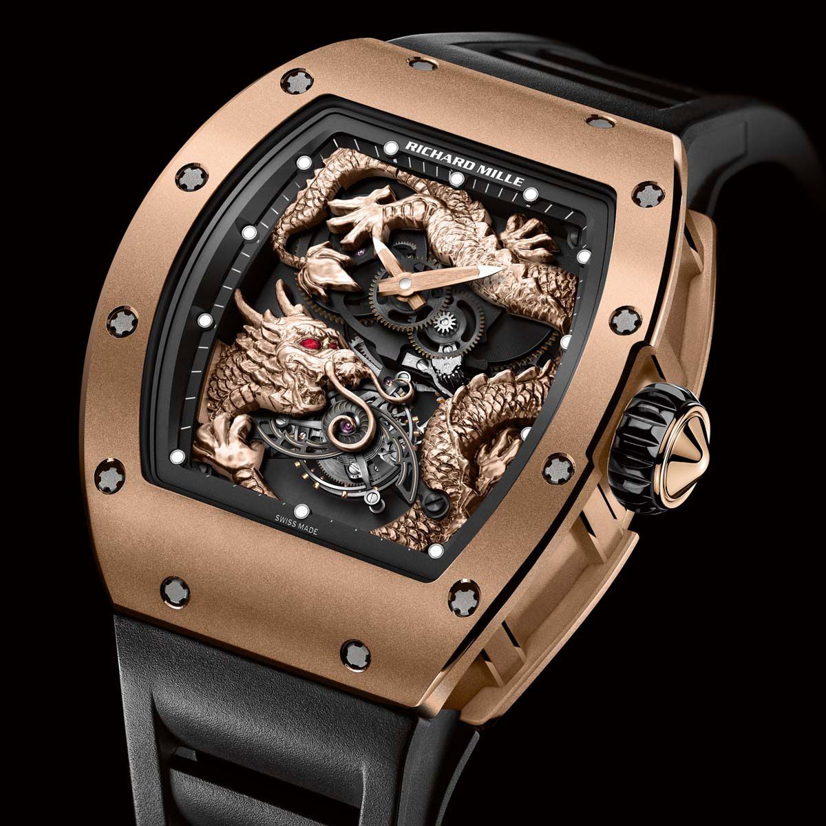 Đồng hồ Richard Mille Skull RM057 Jackie Chan Red Dragon 