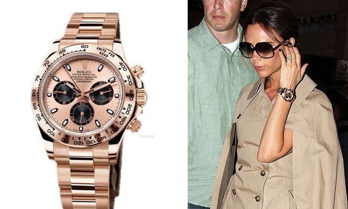 hoặc chiếc đồng hồ Rolex nữ Daytona vàng hồng quyến rũ