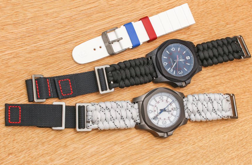 2 phiên bản đồng hồ Victorinox INOX Titanium Sky High carbon màu đen và Sky High màu trắng