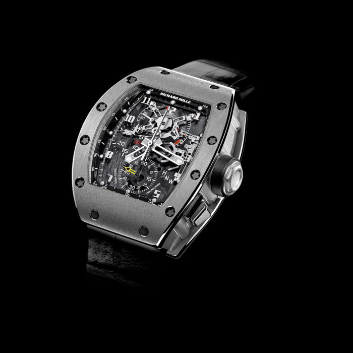 Mẫu đồng hồ 6 kim dây da tuyệt đẹp của Richard Mille
