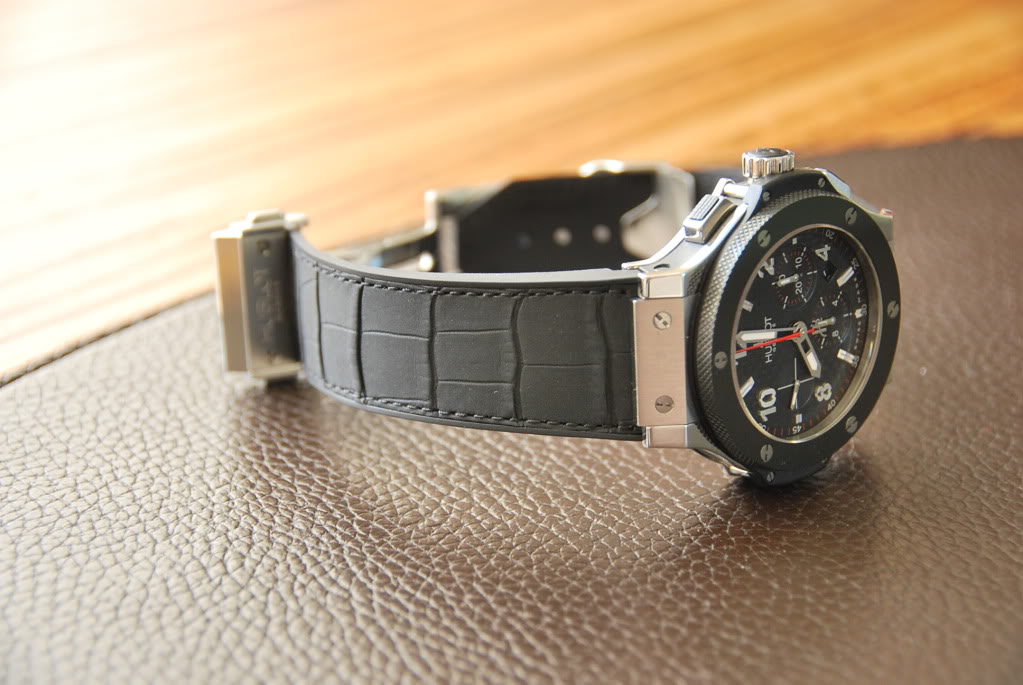 dây đồng hồ Hublot da cá sấu