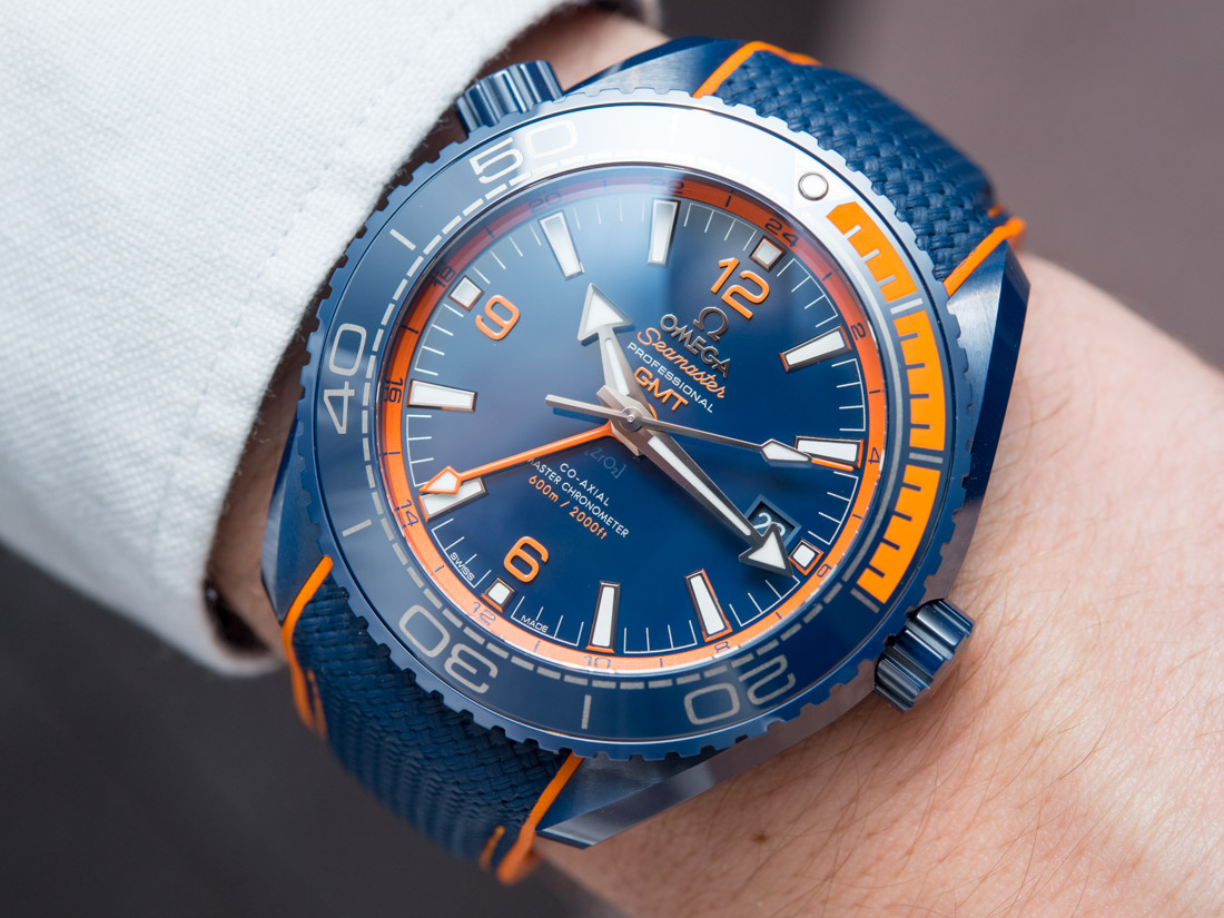 đồng hồ omega seamaster planet ocean deep blue