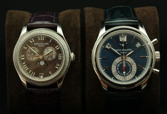 Đôi vợ chồng chia sẻ các bộ đồng hồ dây da đôi Patek Philippe
