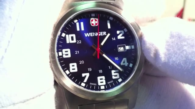 đồng hồ nam dây da đẹp wenger