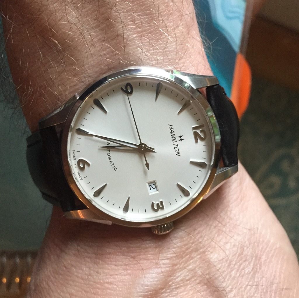 Đồng hồ Hamilton Thin O Matic phong cách Vitage.