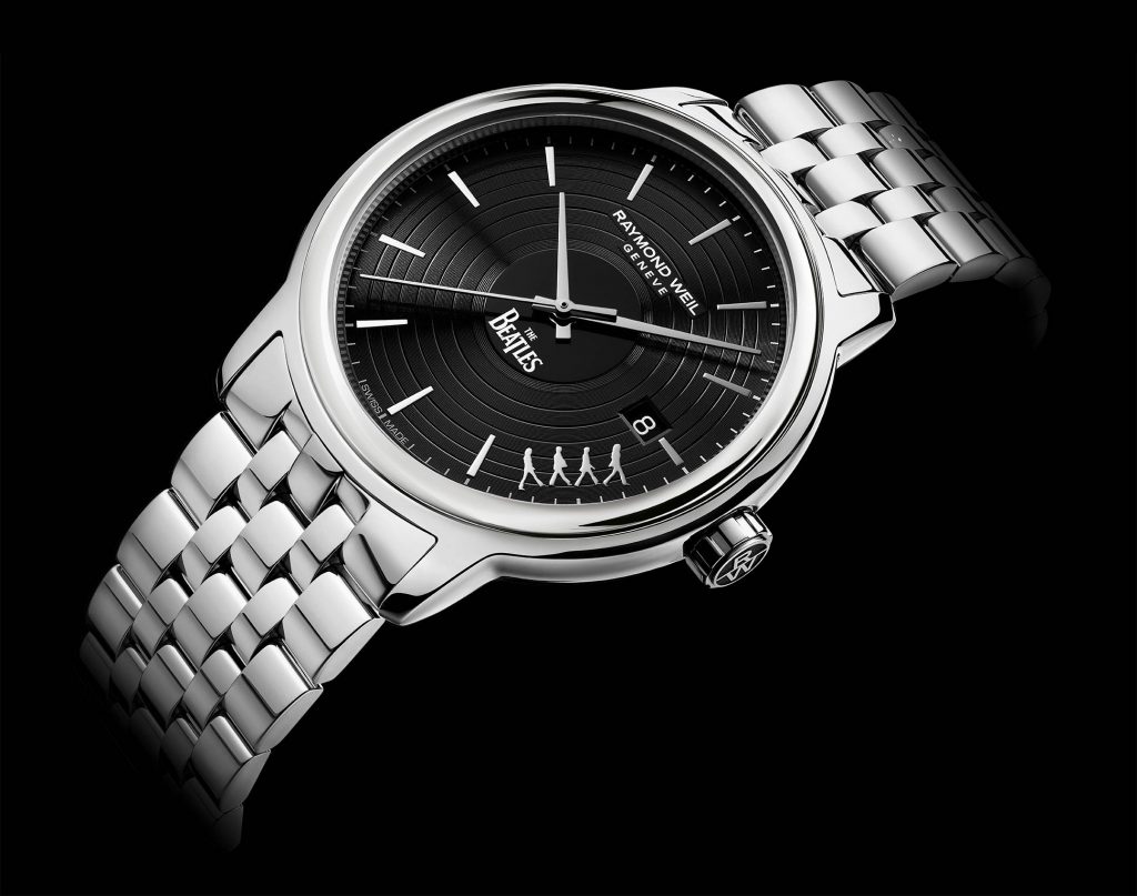 Trong lịch sử hãng đồng hồ Raymond Weil đã cho sản xuất chiếc đồng hồ lấy cảm hung từ nhóm nhạc "The Beatles"