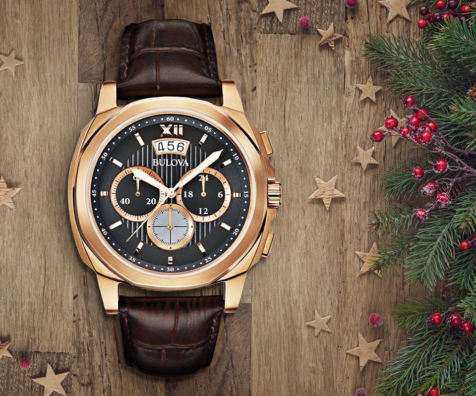 đồng hồ đeo tay nam Bulova dây da lịch lãm