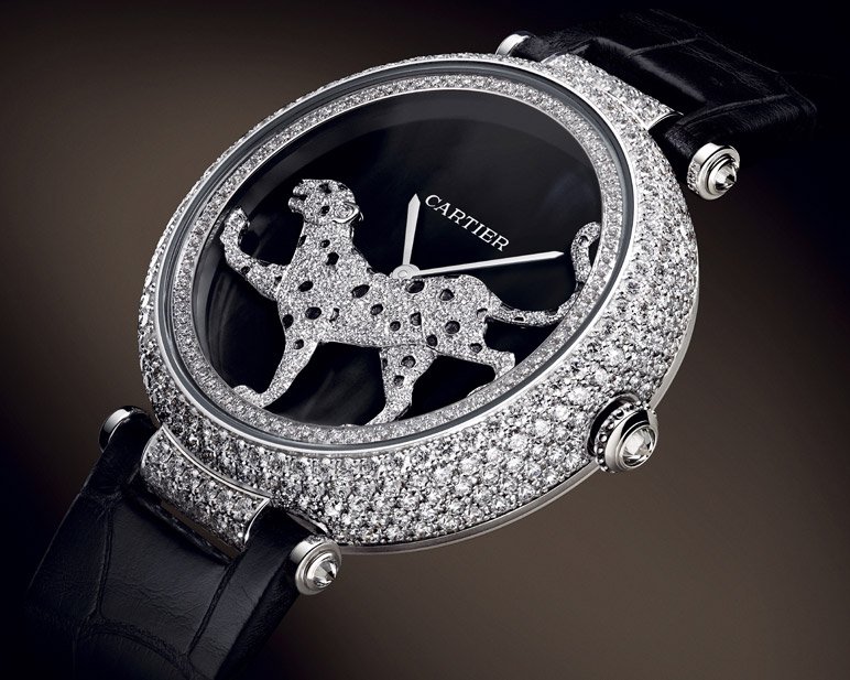 Đồng hồ Cartier nạm kim cương