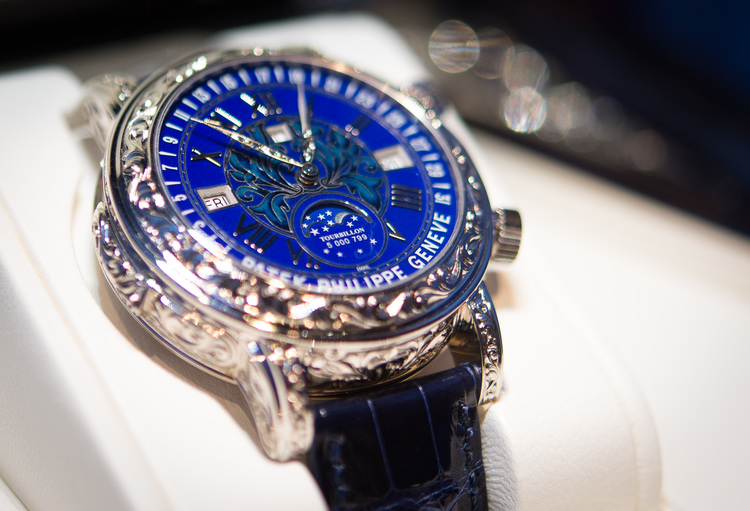 Mẫu đồng hồ thời trang nam chính hãng Patek Philippe 2 mặt Sky Moon