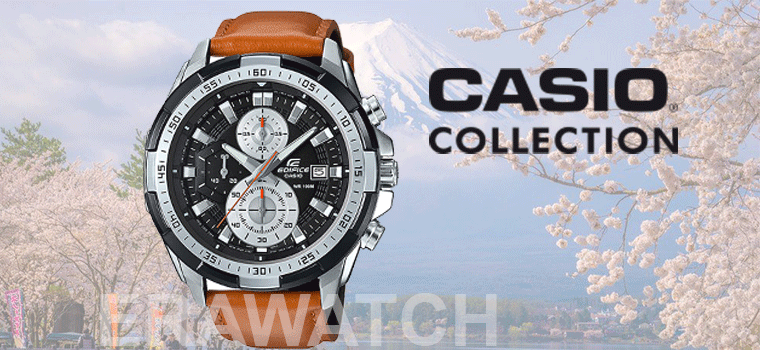 đồng hồ dây da casio EFR 539L 1BV