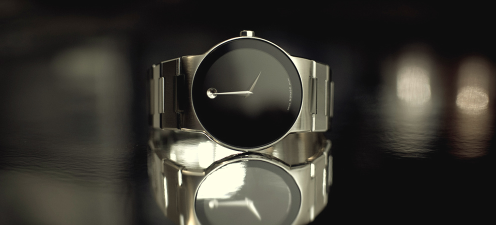 đồng hồ nam không số thời trang