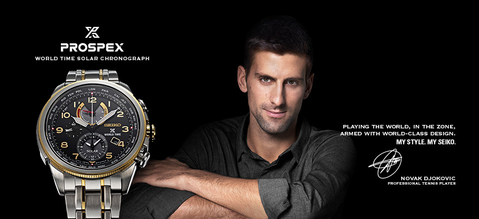 Siêu sao quần vợt thế giới - Novak Djokovic chọn đồng hồ nam Nhật Seiko là thiết kế yêu thích nhất của mình