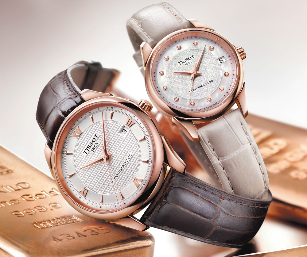 bộ sưu tập đồng hồ Tissot dây có cho nam và nữ 