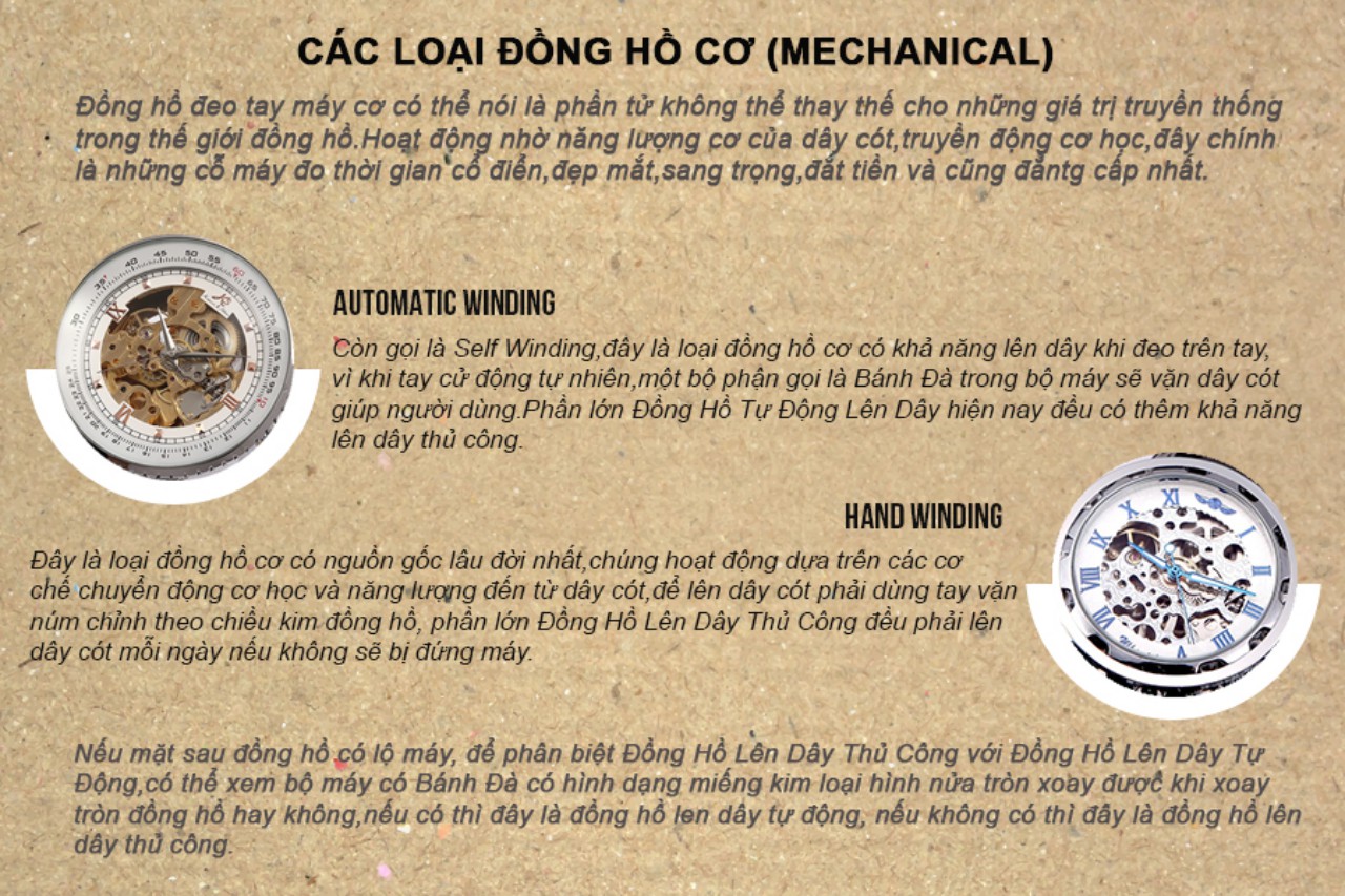 Bạn đã biết hết về các loại đồng hồ cơ