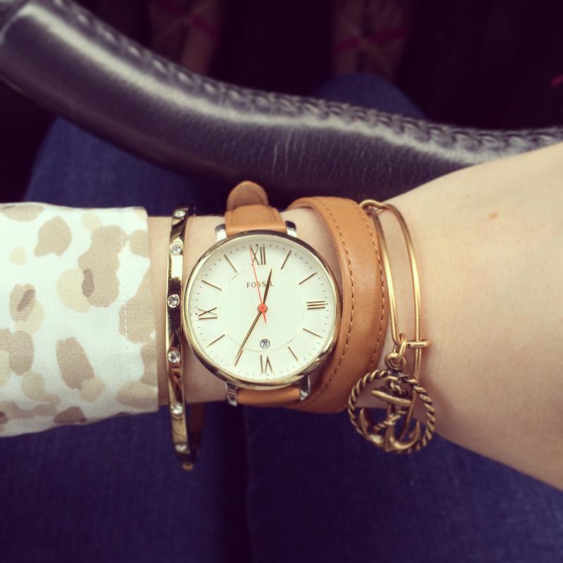mẫu đồng hồ nữ dễ thương fossil