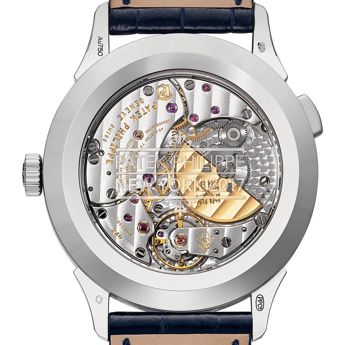 Mặt sau của mẫu đồng hồ nam lịch lãm Patek Philippe