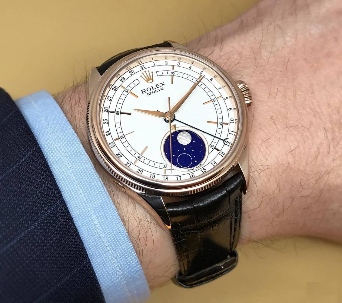 Dây da đồng hồ nam rolex