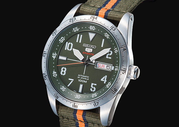 Đặc trưng của đồng hồ Seiko nam Nhật Seiko 5 Sport Expoler là phong cách quân đội - Mạnh mẽ và nam tính