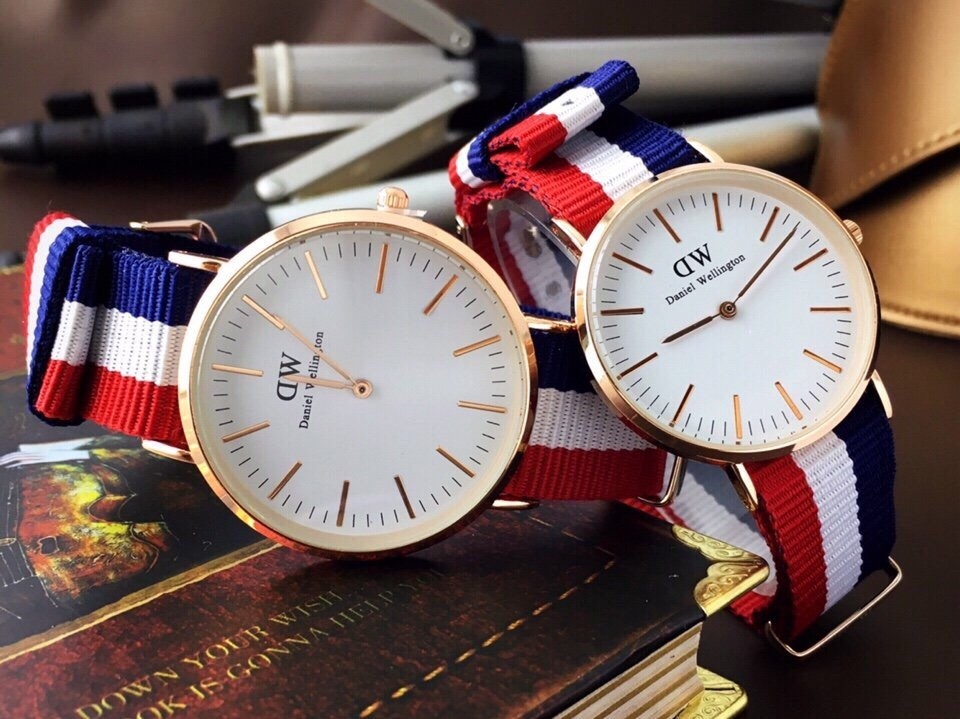 đồng hồ nam dây vải thời trang