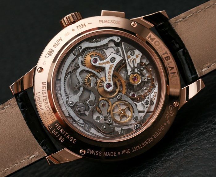 Bộ máy của chiếc đồng hồ Montblanc 