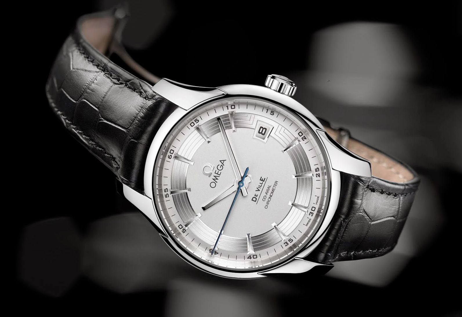 Đồng hồ Omega Deville OM107 dây da Ref.428.58.36.60.02.001
