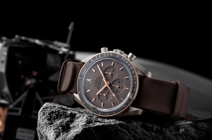 đồng hồ cao cấp Thụy Sỹ Omega dây nâu